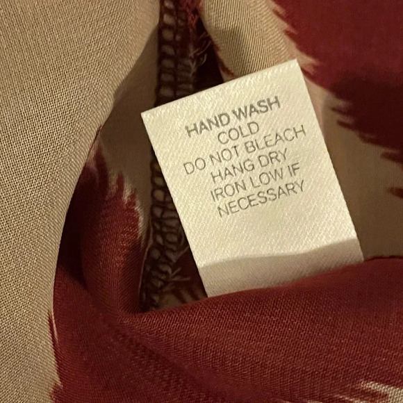 Charming Charlie Chevron Cross Over Back Tunic Blouse Boho Peasent Sheer S Beach - Picture 6 of 9